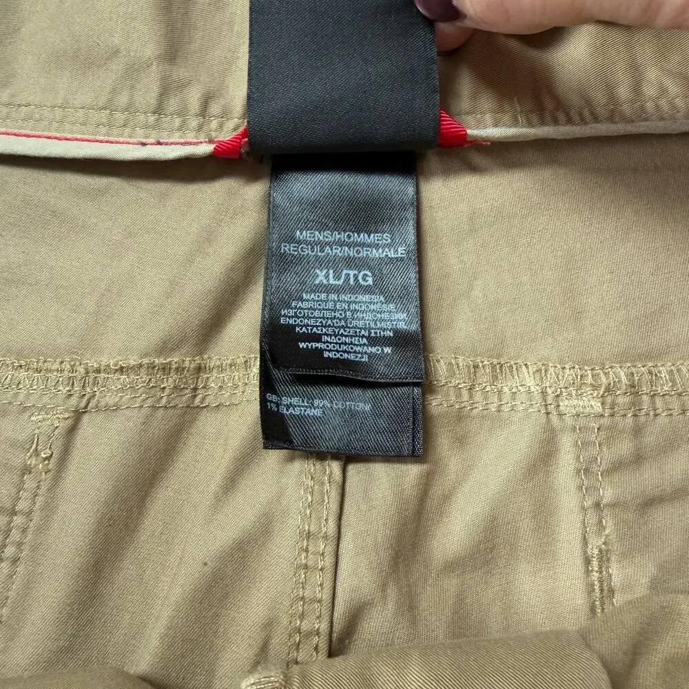 The North Face Hiking Utility Pants Men's XL 38x28 Tan Articulated Knees Outdoor